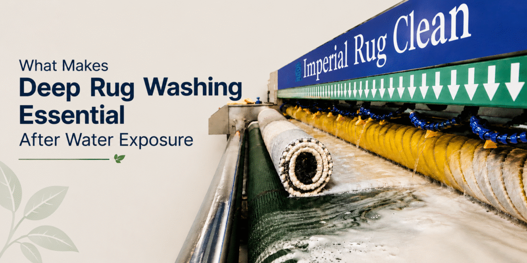 What Makes Deep Rug Washing Essential After Water Exposure